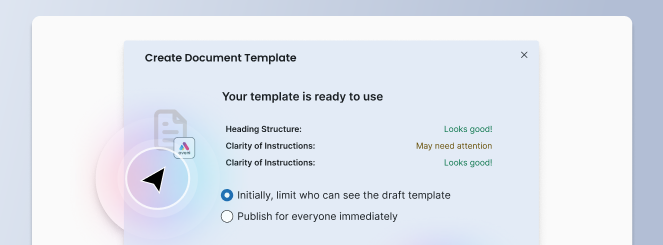 Upload Document Template