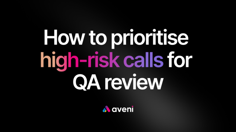 high-risk calls for qa review